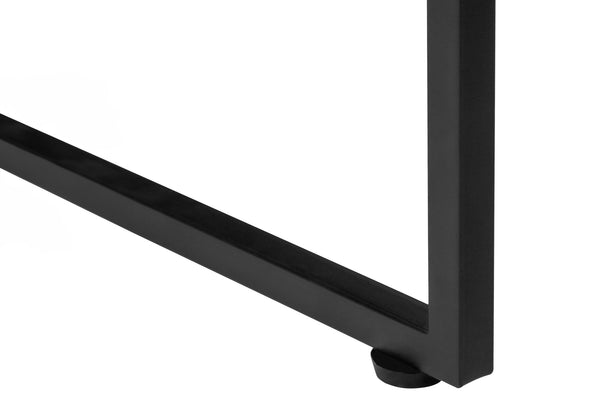 English Elm Bookshelf, 5-Tier Slanted Etagere with V-Shaped Open Shelves, Slim Black Metal Frame, 60" H Grey 39 L x 13 W x 7 H B2710P218980