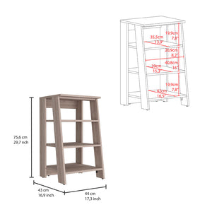 English Elm St. Clair Linen Cabinet Grey - Compact 4-Shelf Engineered Wood Storage with Door, 29.7"H, Easy Assemble B070P188814