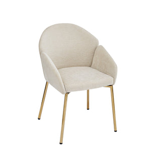 English Elm Christopher Knight Home® - Dining Chair Set Of 2 - Contemporary Beige Upholstered Seating With Metal Frame For Style & Comfort N779P186914M