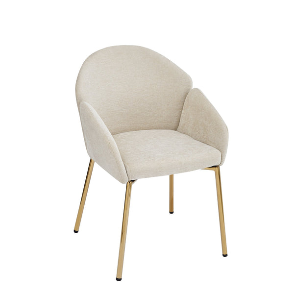 English Elm Christopher Knight Home® - Dining Chair Set Of 2 - Contemporary Beige Upholstered Seating With Metal Frame For Style & Comfort N779P186914M