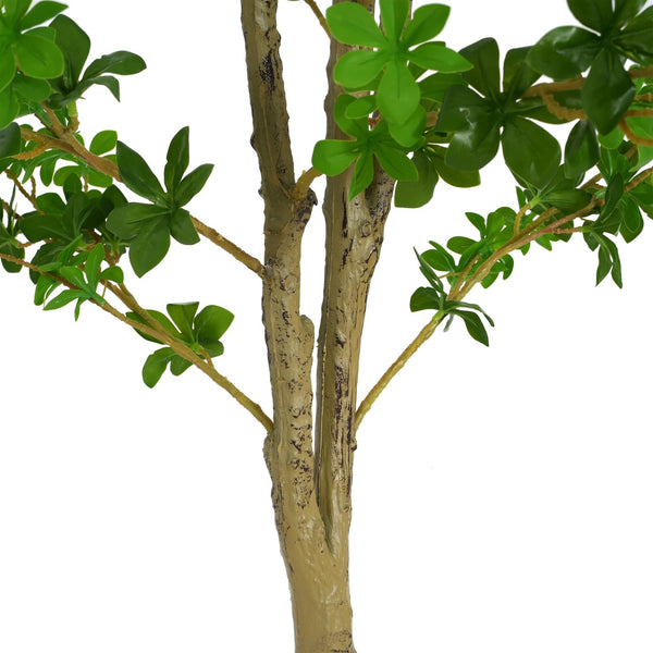 English Elm Christopher Knight Home® - 76" Artificial Enkianthus Tree with Lifelike Green Leaves, Pre-Potted Black Plastic, No Assembly (76" H) N772P286779G