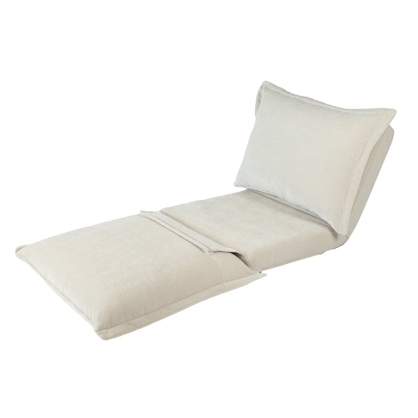English Elm Convertible Floor Chair: Versatile Sofabed With Adjustable Backrest, Pillows & Durable Design W3422P361125