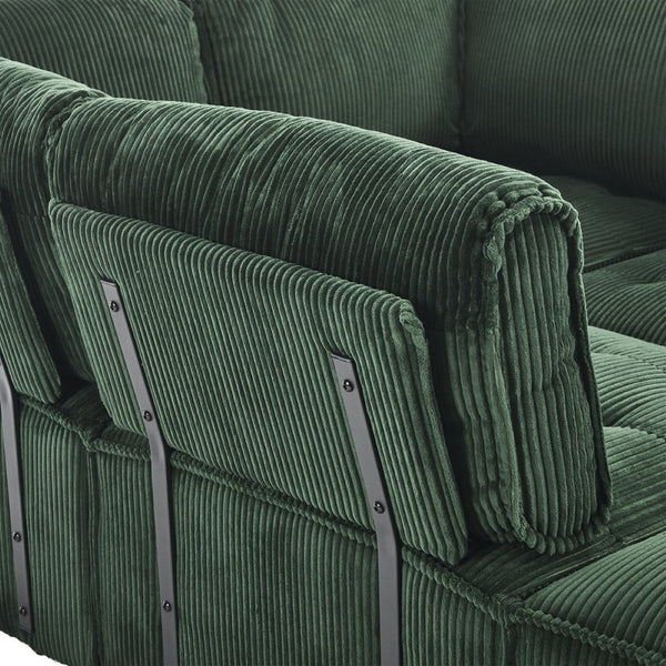 English Elm United We Win U-Shaped Modular Sectional Sofa With Reversible Chaise - 6-Seat Comfort & Style W1568S00156-GIGA