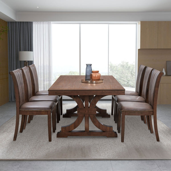 English Elm Wooden Rubberwood Dining Chairs Set of 2 Open Back Upholstered Mid Century Kitchen Seats W2582P188342