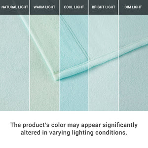 English Elm 4 Pcs Queen Sheet Set - Ultra-Plush Microfleece In Calming Aqua For Cozy Year-Round Comfort B035P319755