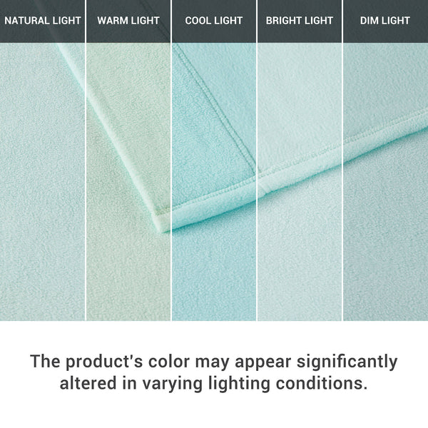 English Elm 4 Pcs Queen Sheet Set - Ultra-Plush Microfleece In Calming Aqua For Cozy Year-Round Comfort B035P319755