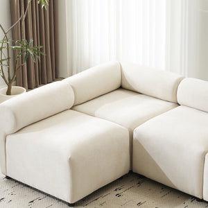 English Elm Christopher Knight Home® - Evelyn 114 In. Modular Sectional Sofa - Customizable 6-Piece Chenille Couch For Modern Living Spaces N773IS00025B