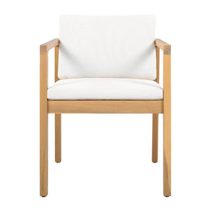 English Elm Outdoor Acacia Wood Dining Chairs Set of 2 Slatted Teak Finish Patio Seating N768P380148L_4