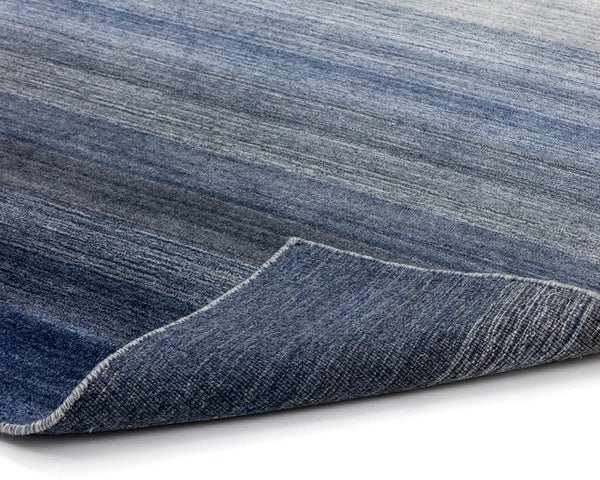 Sunpan LAGOS Hand-Loomed Rug - Artisan-Crafted, Soft Wool-Blend with Unique Ombre Design for Modern Spaces Blue 106253