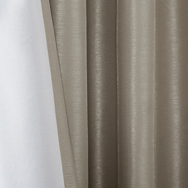 English Elm Twist Total Blackout Curtain Panel In Pewter 50X95" - Elegant Foam Back, Noise Reduction & Energy-Saving B03598299-GIGA