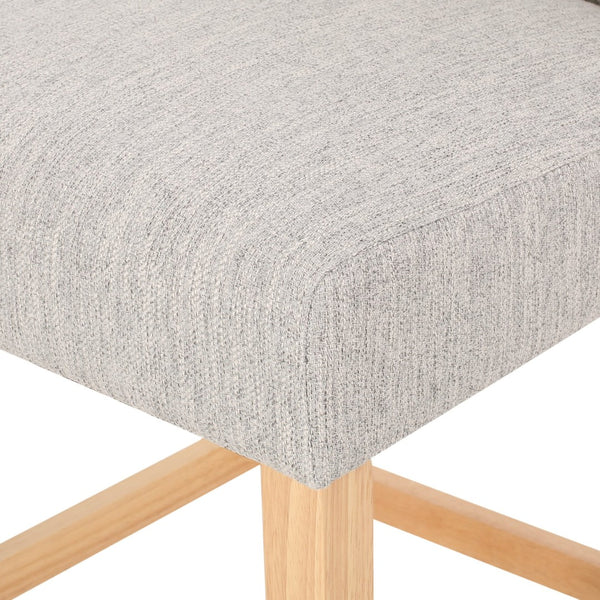English Elm Vienna Wingback Counter Stools Set of 2 Tufted Fabric Nailhead Kitchen Bar Seating 64854.00LGRY