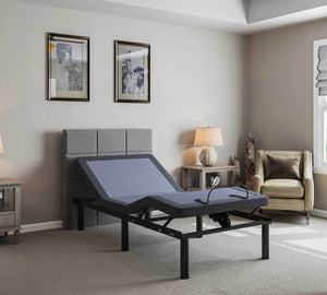 English Elm Bt2000 Twin Adjustable Bed Base with Wireless Remote and Full Head Foot Articulation B337P292198