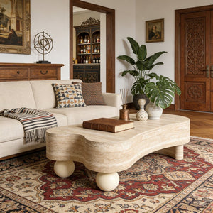 English Elm Entryway Console Table with Fluted Drawers Warm Woodgrain Finish for Hallway or Sofa W3040P455723