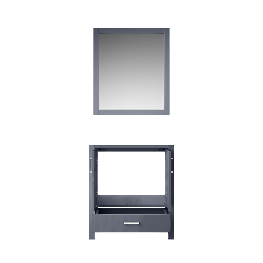 English Elm Dark Grey Bath Vanity Set With Mirror - 30" W X 22" D, Modern Design For Small Bathrooms, Ready To Install B2731S00503