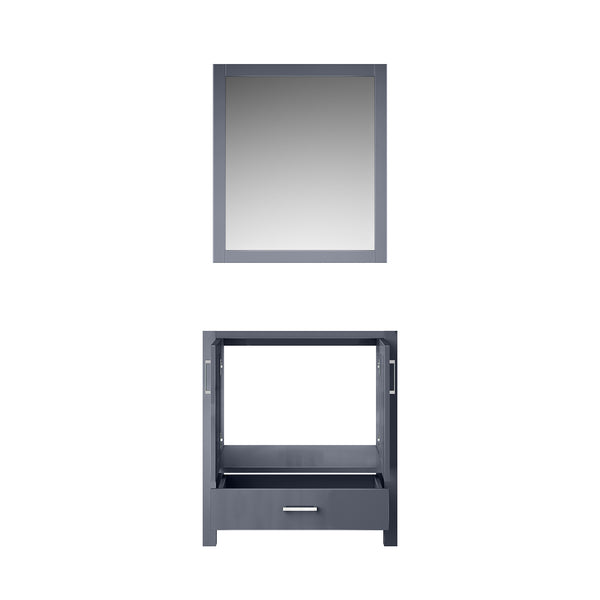 English Elm Dark Grey Bath Vanity Set With Mirror - 30" W X 22" D, Modern Design For Small Bathrooms, Ready To Install B2731S00503