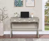 OSP Home Furnishings Wellington 46" Desk with Power Grey