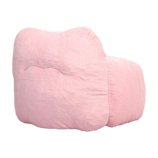 English Elm Bean Bag Chair - Plush Faux-Fur Sofa With Armrests, High-Density Foam, Easy Care, Ideal For Relaxing W2200P313804