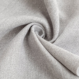 English Elm Linen Modern Dining Chairs Set of 2 — Padded Armless Fabric Side Chairs with Iron Legs, 250lb Capacity Gray W1170P365356