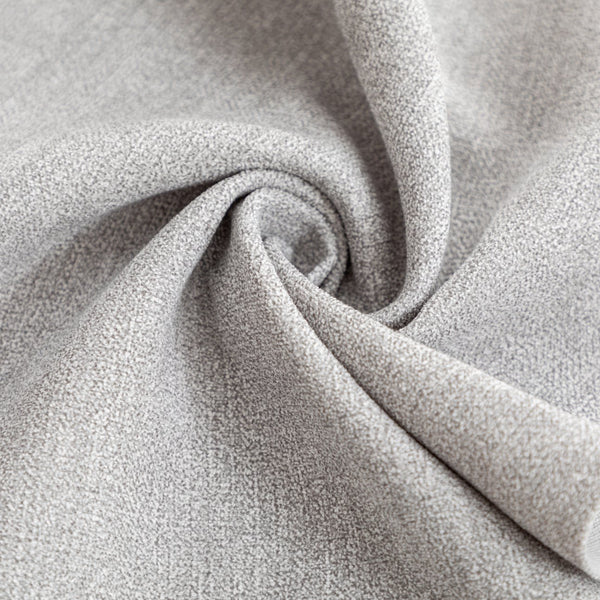 English Elm Linen Modern Dining Chairs Set of 2 — Padded Armless Fabric Side Chairs with Iron Legs, 250lb Capacity Gray W1170P365356