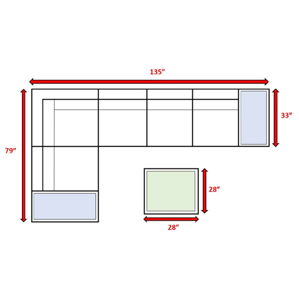 English Elm Fully Assembled 8-Piece Rattan Wicker Patio Conversation Set With Cushions For Stylish Outdoor Living B120S00267