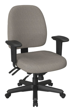 OSP Home Furnishings Ergonomics Chair Adjustable Lumbar Support Office Seat with Padded Cushion and Greenguard Certified Gold Dust 43808-294
