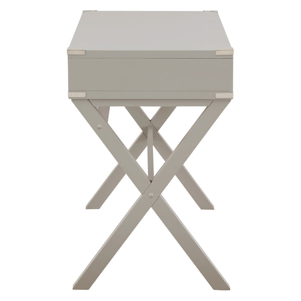 OSP Home Furnishings Wellington 46" Desk with Power Grey