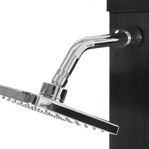 English Elm Outsunny 10.6 Gallons Solar Heated Shower - Adjustable Head, Foot Rinse & Easy Setup For Outdoor Fun W2225P200681-GIGA