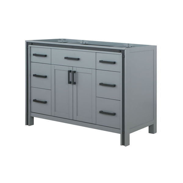 English Elm Dark Grey Bath Vanity – 48" W Solid Wood Design With Soft-Close Drawers & Ample Storage Space B2731P260694