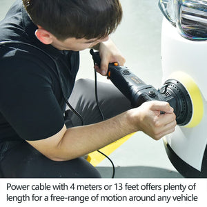 English Elm Car Rotary Polisher 7 Inch 10 Amp Variable Speed Buffer with Full Detailing Kit T3177P305039