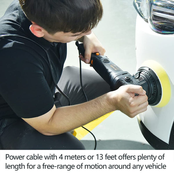 English Elm Car Rotary Polisher 7 Inch 10 Amp Variable Speed Buffer with Full Detailing Kit T3177P305039
