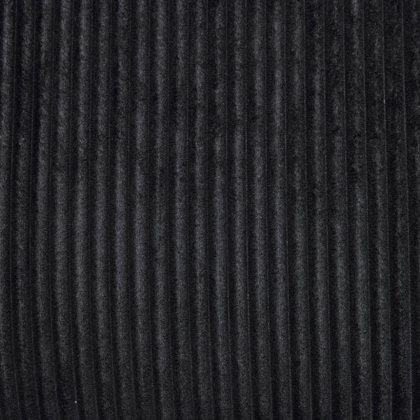 English Elm 33 Inch Oversized Swivel Corduroy Lounge Chair with Plush Chenille Cushioning and Support Springs Black W1829P265018