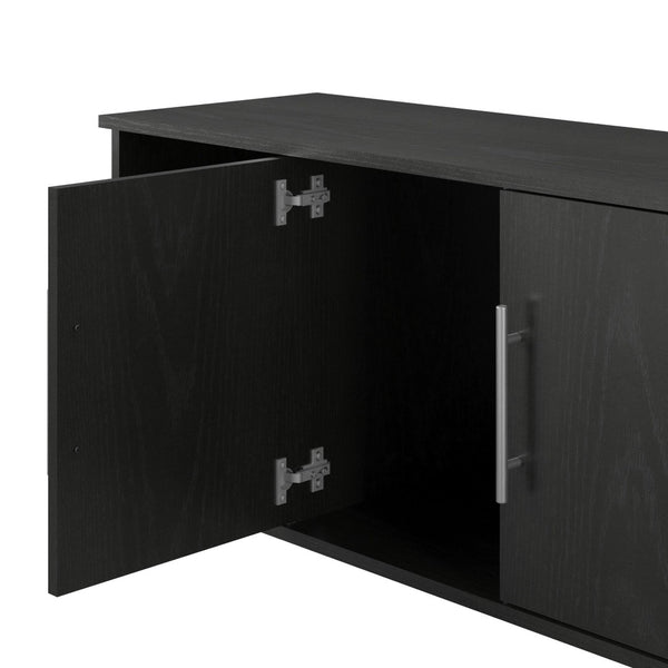 English Elm Shoe Storage Bench with Four Open Compartments for Entryway Mudroom Organization B2733P444490