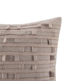 INK+IVY Kerala Casual Cotton Square Pillow II30-1085 Taupe