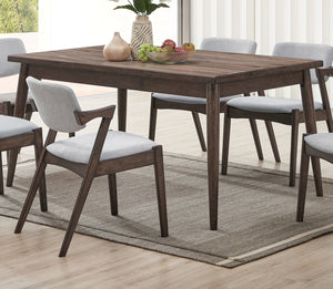 English Elm Contemporary Walnut Dining Table 59"x36" Solid Wood Look Melamine MDF Rectangle for Stylish Meals B011P203548