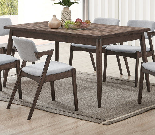 English Elm Contemporary Walnut Dining Table 59"x36" Solid Wood Look Melamine MDF Rectangle for Stylish Meals B011P203548