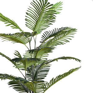 English Elm Christopher Knight Home® - 86" Artificial Palm Tree Pre-Potted with Black Plastic Pot, Lifelike Feathered Fronds, Low-Maintenance Decor N772P286755G