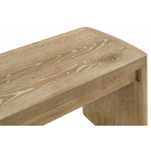 English Elm Contemporary Kepler Driftwood 6Pc Dining Set with Hidden Extension, Oak Veneer Table, Bench & 4 Chairs B011S01922