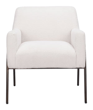 Charleston Accent Chair Cream 109524 Zuo Modern