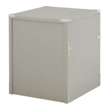 OSP Home Furnishings Wellington 2 Drawer File Cabinet Grey