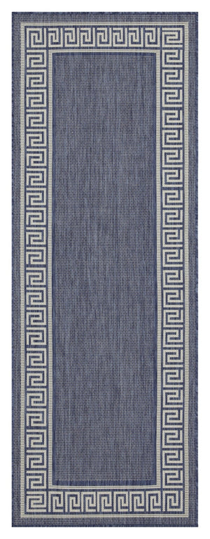 English Elm Sunshine Versatile Blue 7'10" X 10'3" Indoor/Outdoor Area Rug - Stain-Resistant, Easy Care, Stylish Design B186P198853-GIGA