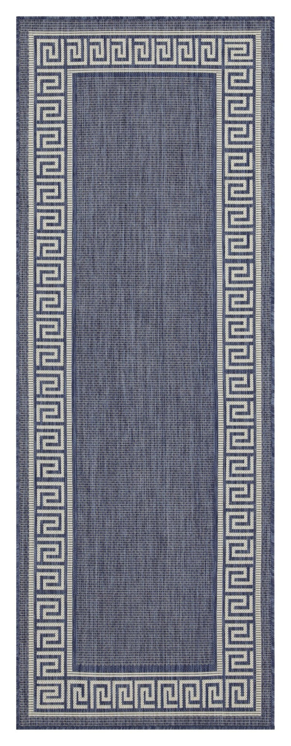 English Elm Sunshine Versatile Blue 7'10" X 10'3" Indoor/Outdoor Area Rug - Stain-Resistant, Easy Care, Stylish Design B186P198853-GIGA