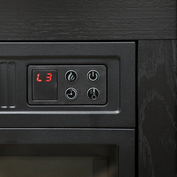 English Elm Homcom 27" Electric Fireplace With Realistic 3D Flame, Remote Control & Stylish Mantel For Cozy Ambiance W2225P249854