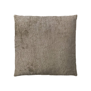 JLA Home Chapel Hill - Solid Square Plush Accent Pillow 20x20 for Sofas & Beds — Hypoallergenic, Feather-Blend Loft, Easy-Care Closure Dark Taupe CH30-0027