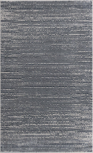 Unique Loom Oasis Calm Machine Made Abstract Rug Gray, Ivory 5' 0" x 8' 0"