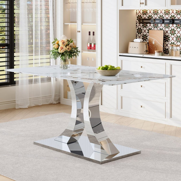 English Elm Only Sculptural Metal Base Glass Top Dining Table Industrial Contemporary Style W2920P356920