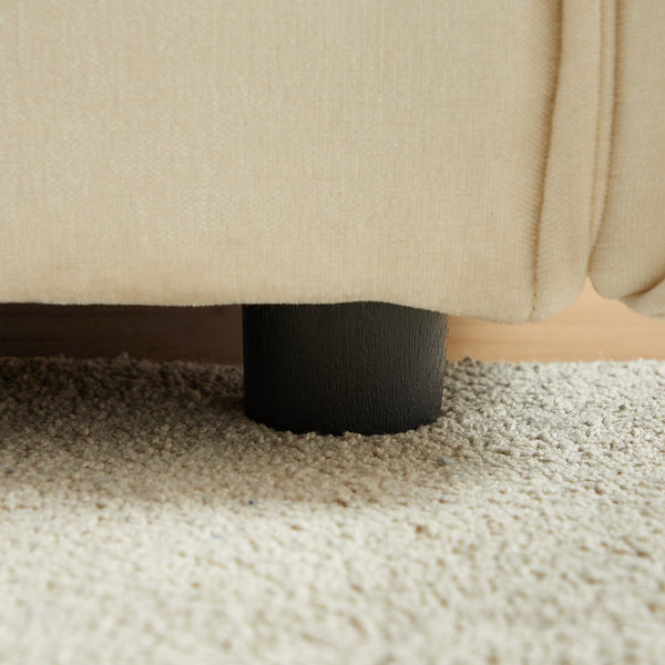 English Elm 3-Seater Combo Sofa With Sleeper Functionality, Chenille Upholstery & 4 Pillows For Modern Living Spaces W1193S00113