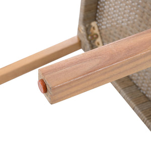 English Elm Christopher Knight Home® - Outdoor Dining Chairs Set of 2 with Acacia Wood Frame & PE Wicker, 400lb Capacity, Modern Patio Style N779P251251L