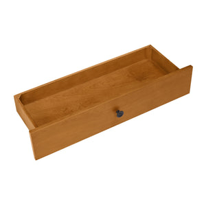 English Elm Retro Curved Wood Console Table with 3 Drawers, Mid-Century Entry Sofa Table with Shelf, Sturdy Pine Legs and High Weight Capacity Brown W1202P303776