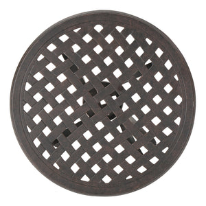 English Elm Christopher Knight Home® - Outdoor 19" Cast Aluminum Side Table - Stylish, Durable, Weather-Resistant Accent For Your Patio N773P348299B