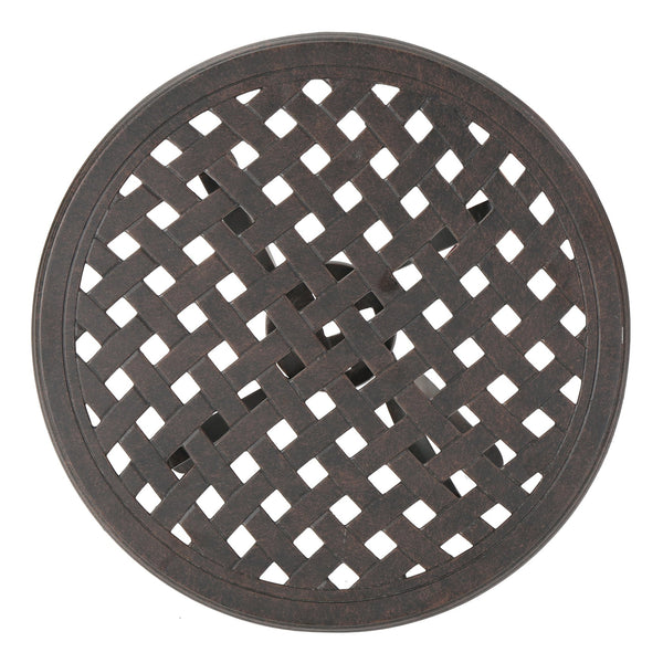 English Elm Christopher Knight Home® - Outdoor 19" Cast Aluminum Side Table - Stylish, Durable, Weather-Resistant Accent For Your Patio N773P348299B